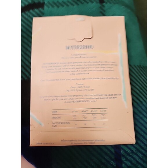 NOS Vtg Motherhood Maternity Lycra Sheer Sandalfoot Pantyhose Size A Black - 20 - Picture 5 of 7